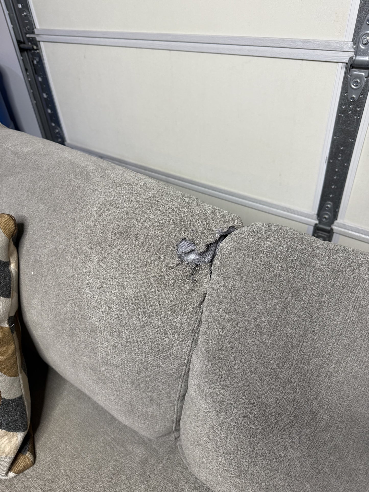 SOLD Thomasville Miles Fabric Sectional with Power Footrest