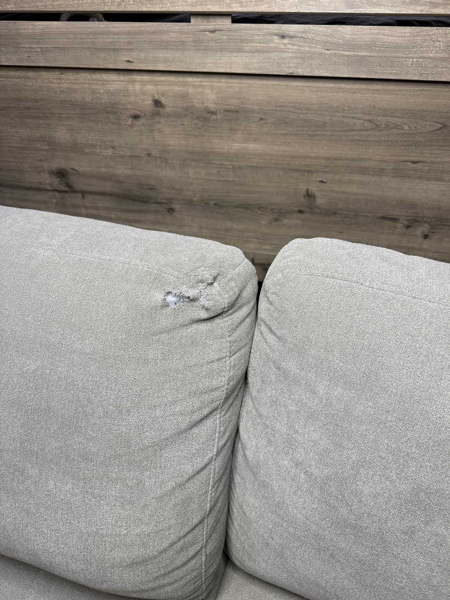 SOLD Thomasville Miles Fabric Sectional with Power Footrest